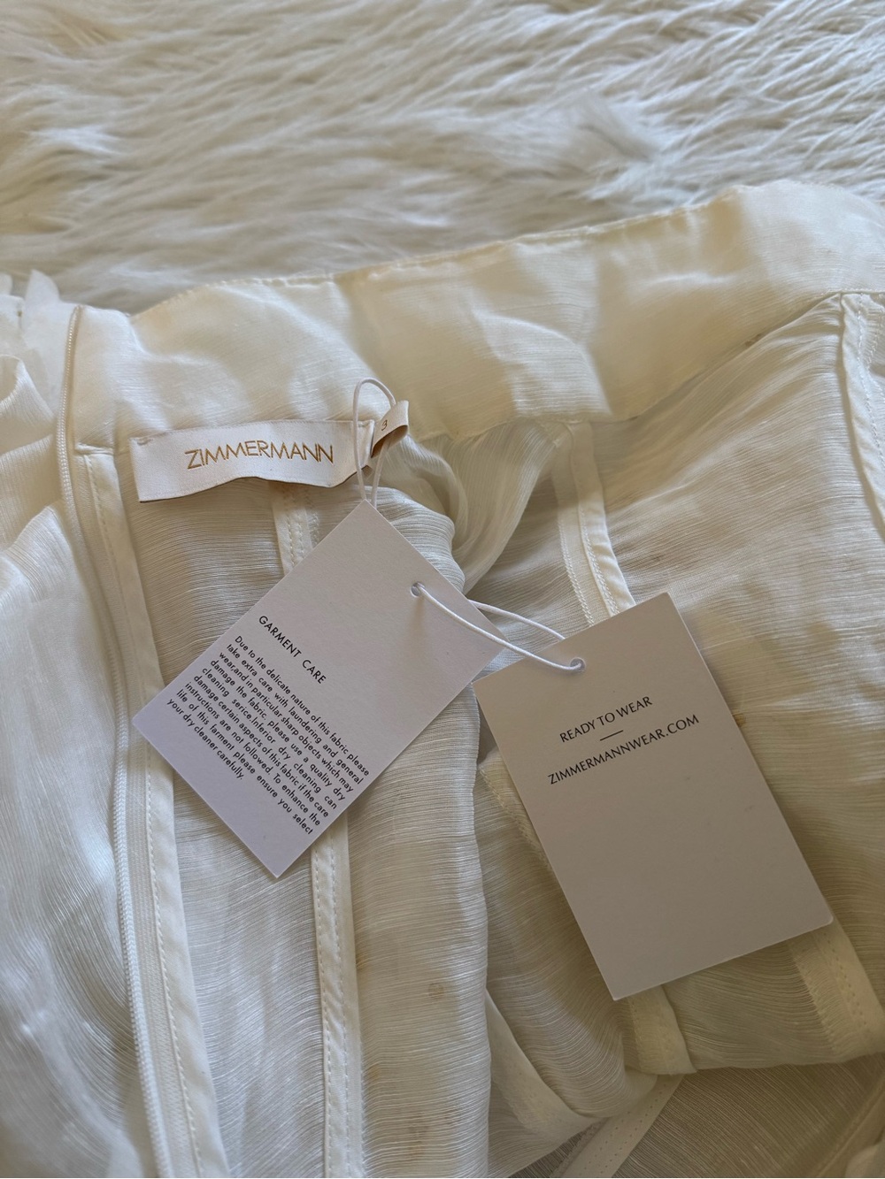 Zimmermann New Botanica Wattle Blouse Top Natural Size 3 - Picture 7 of 7